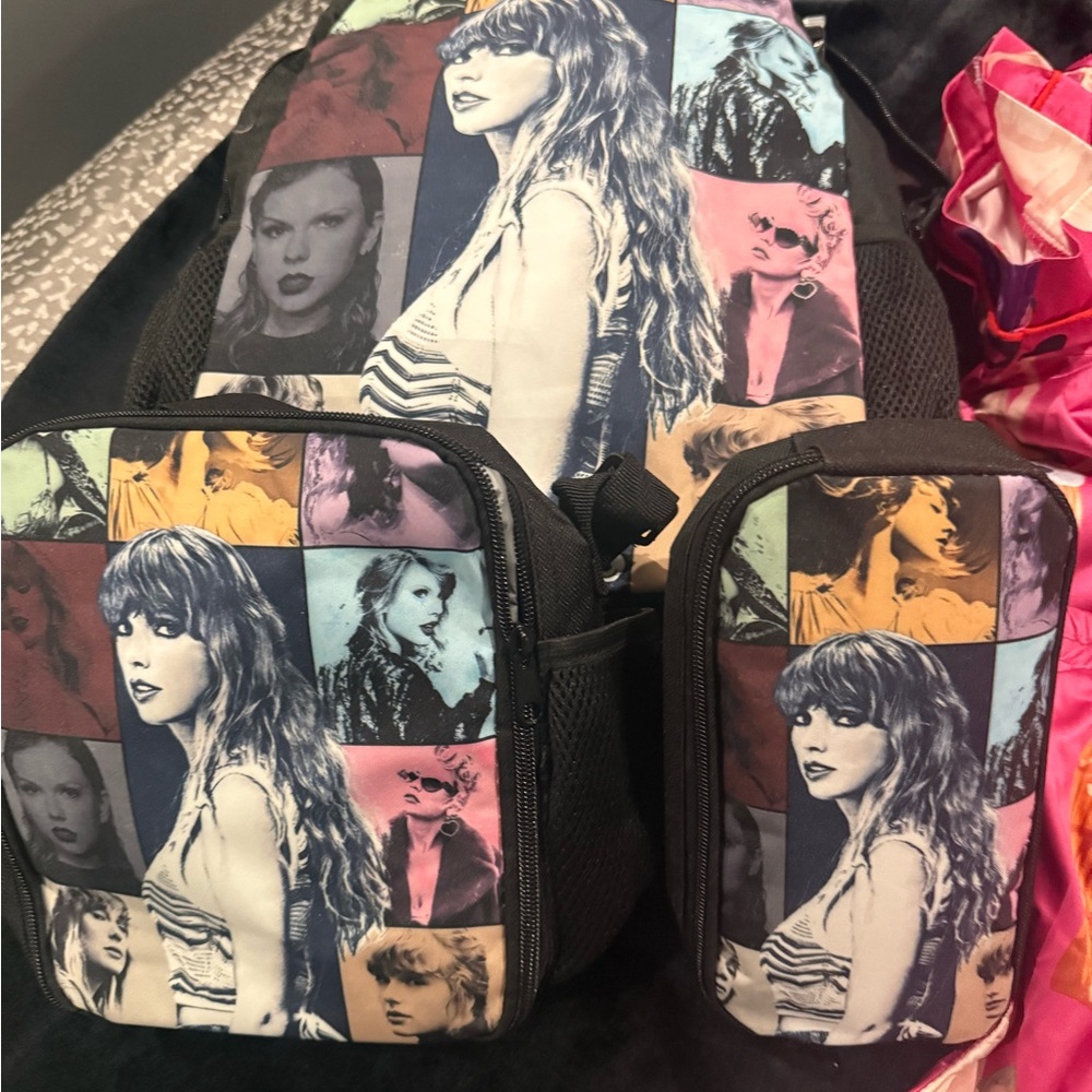 Taylor Swift 3-Piece BackPack includes lunch and pencil bag